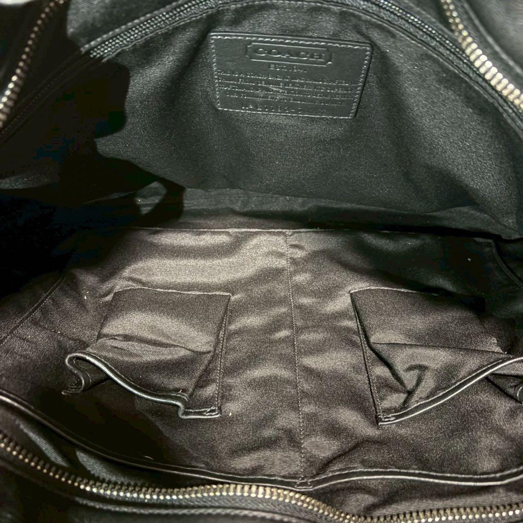 【美品】COACH コーチ70253 オプアートビジネスバッグ　2way A4