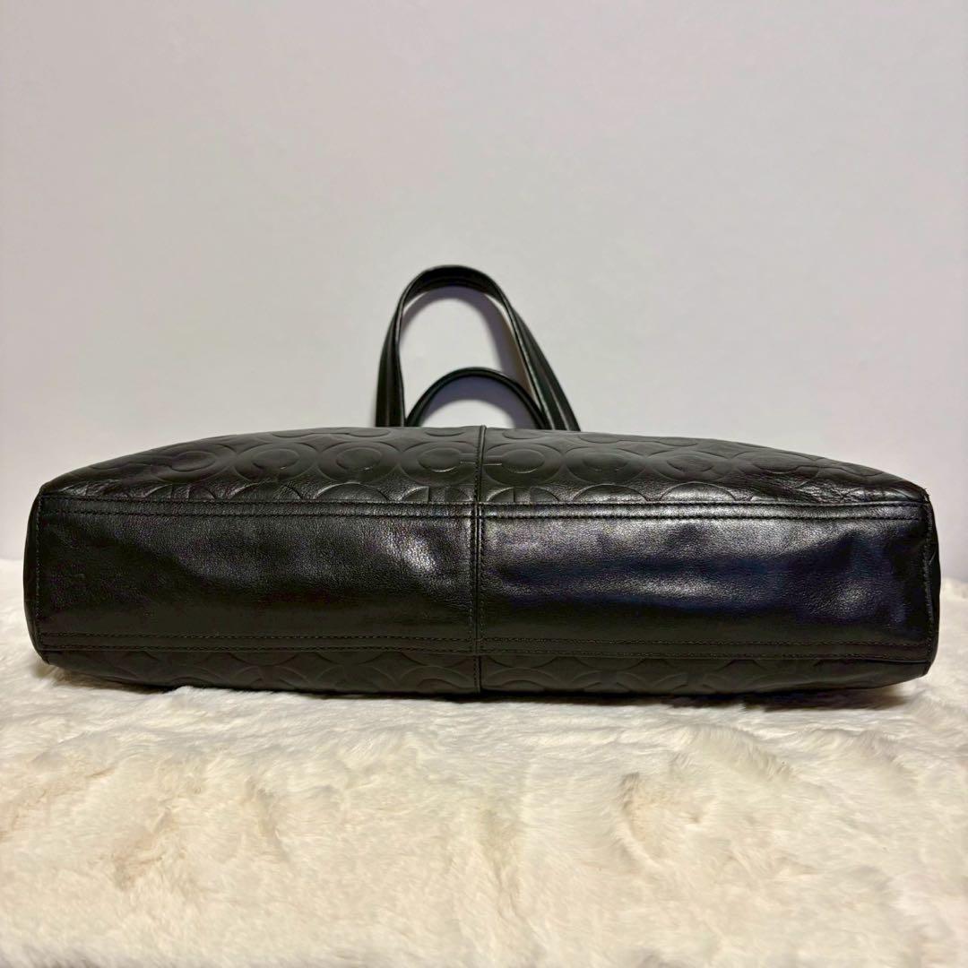 【美品】COACH コーチ70253 オプアートビジネスバッグ　2way A4