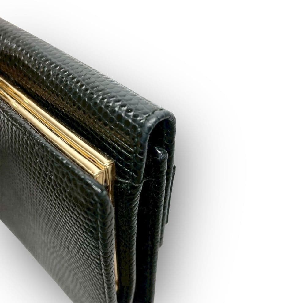 サルヴァトーレフェラガモ ★美品 三つ折り財布 ヴァラリボン がま口 ブラック