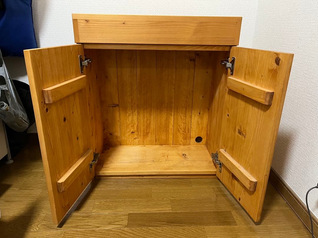 Cube a stump wood ヒノキ水槽台(60×30mm用)