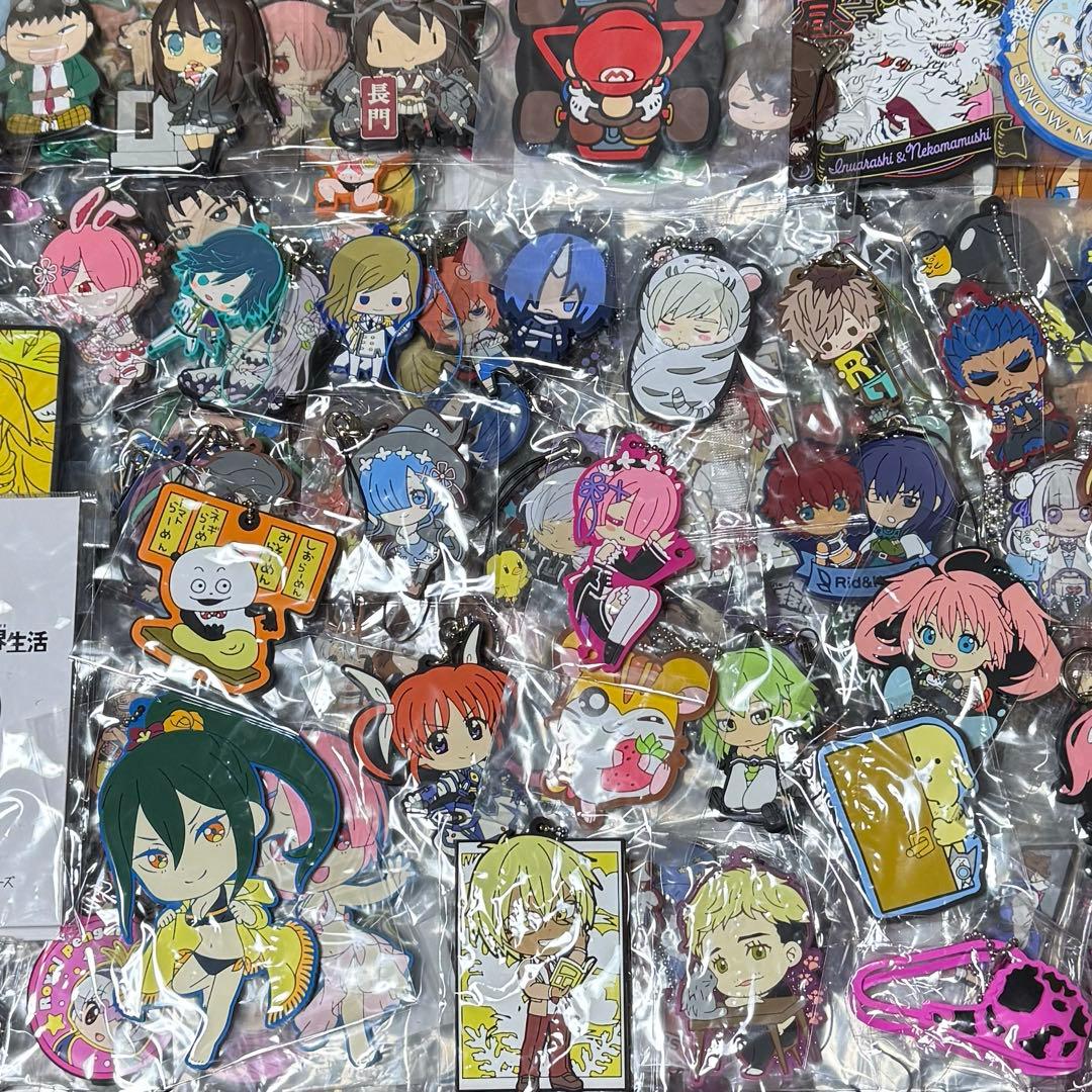 アニメ・キャラクター系グッズ ラバーストラップ系まとめ売り 約1074個セット