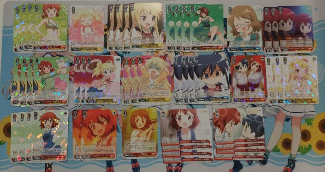 ヴァイスシュヴァルツ　きんいろモザイク　8電源デッキ＋交換用パーツセット