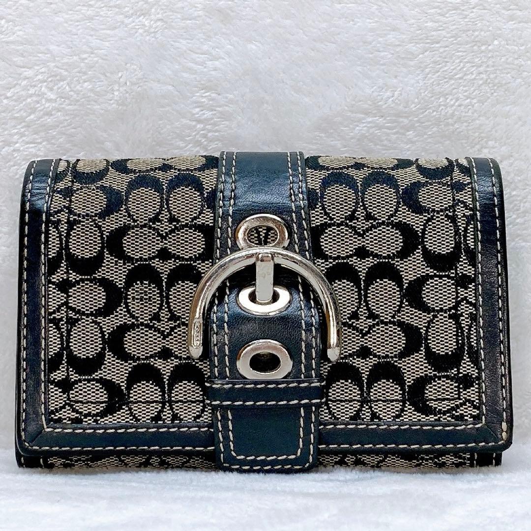 小物 Coach Soho Mini Signature Flap Wallet
