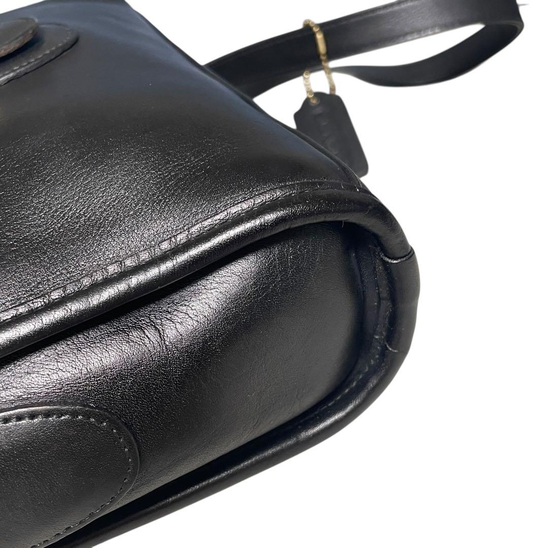 【美品】オールドコーチ USA製 9908 デボンバッグ ショルダーバッグ 黒