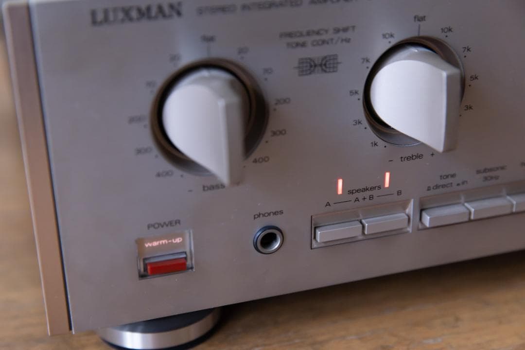 LUXMAN L-430 ステレオインテグレーテッドアンプ 通電音出し確認