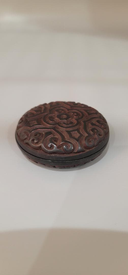 茶道具 唐物 堆黒 具利 香合