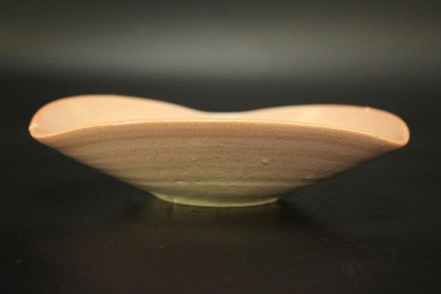 日本芸術院賞受賞 森野嘉光作 御本三角皿 共箱(ZE533)