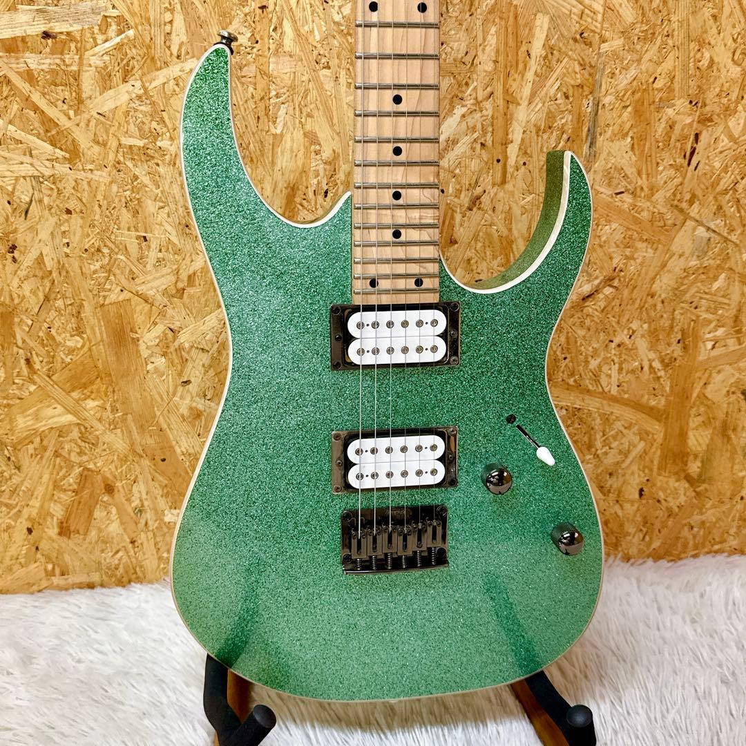 希少！海外限定モデル Ibanez RG421MSP グリーンスパークル