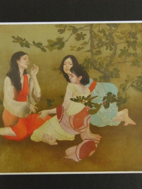 阪東佳代、密、希少な画集より、新品高級額・額装付、状態良好