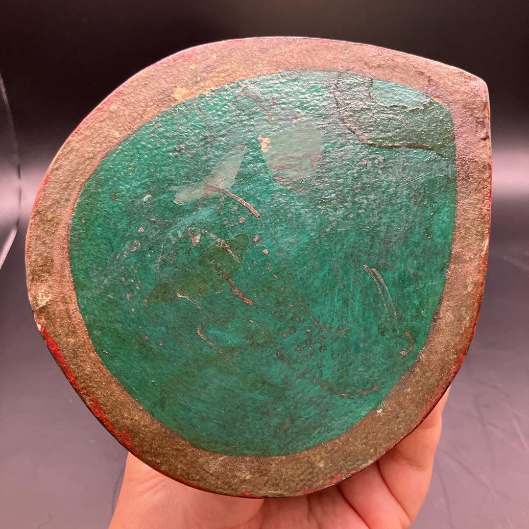 小太鼓 中国 骨董 干支 動物 太鼓 打楽器 アンティーク