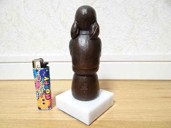 美品 加藤豊 花 少女 子供 ブロンズ 銅製 箱付き オブジェ 美術品 彫刻巨匠