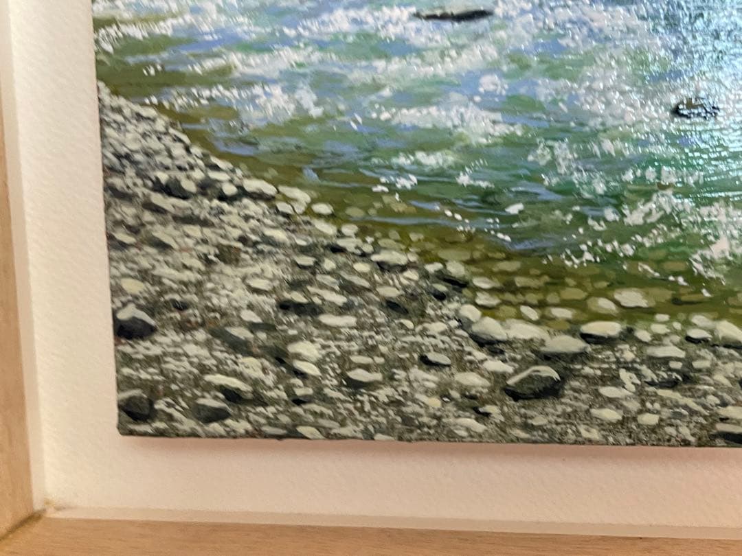 舘山浩丈　五月雨の後　油彩　F3 ・3号　写実　リアリズム　細密画　風景画