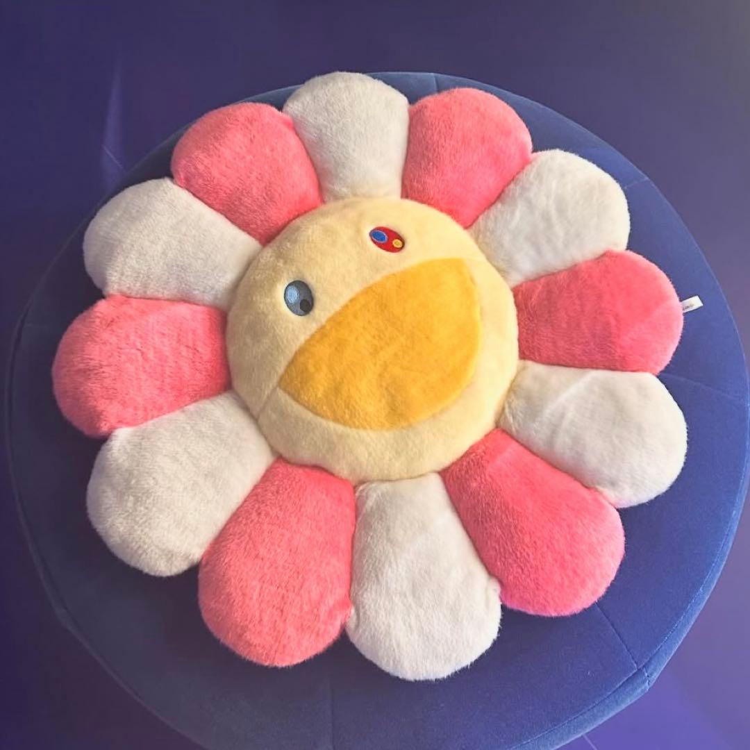 新品 未使用 村上隆 フラワー クッション 2M お花 ポスター ぬいぐるみ