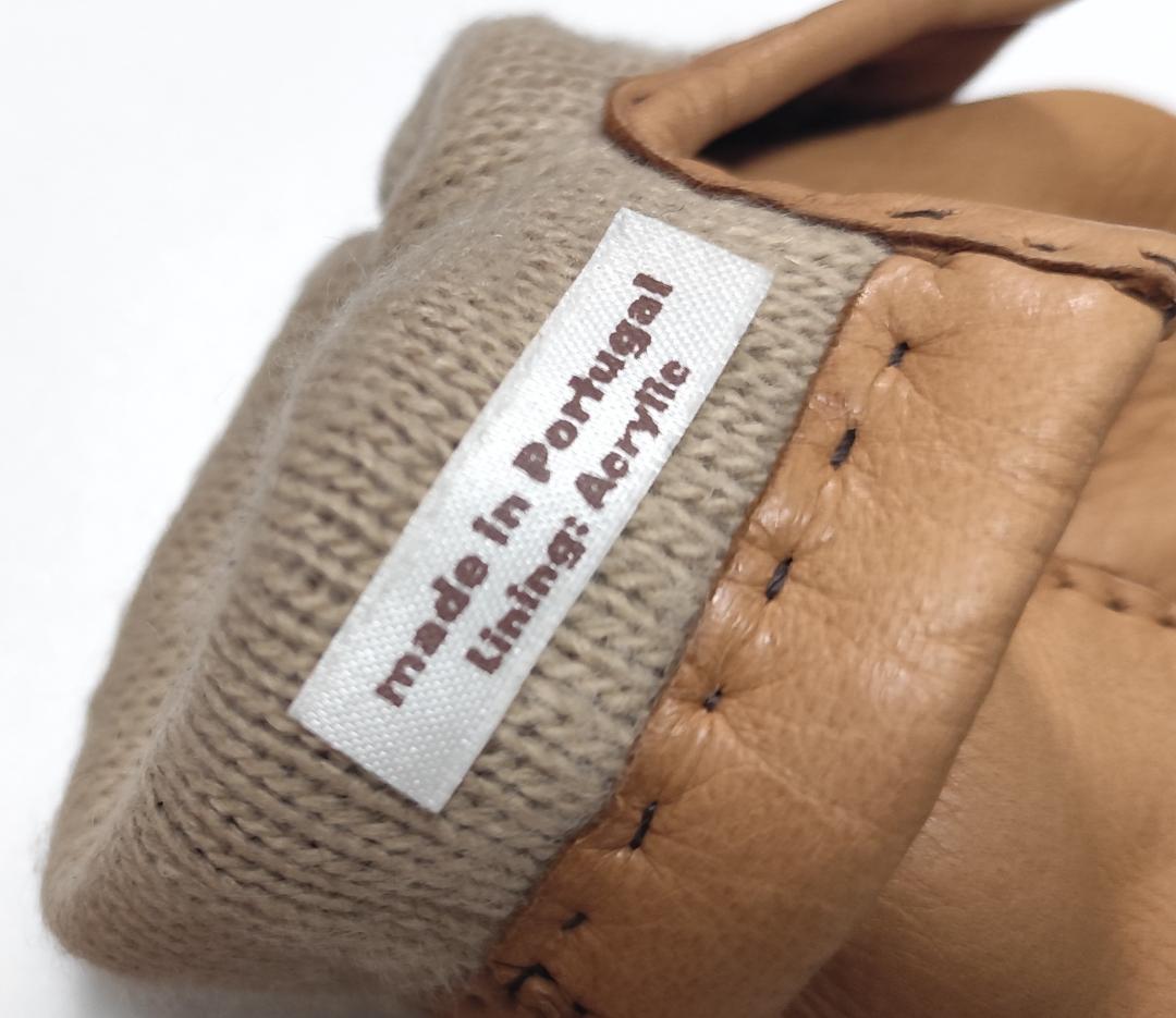 W新品 DENTS デンツ 紳士 レザーグローブ サイズ8 鹿革 シミあり