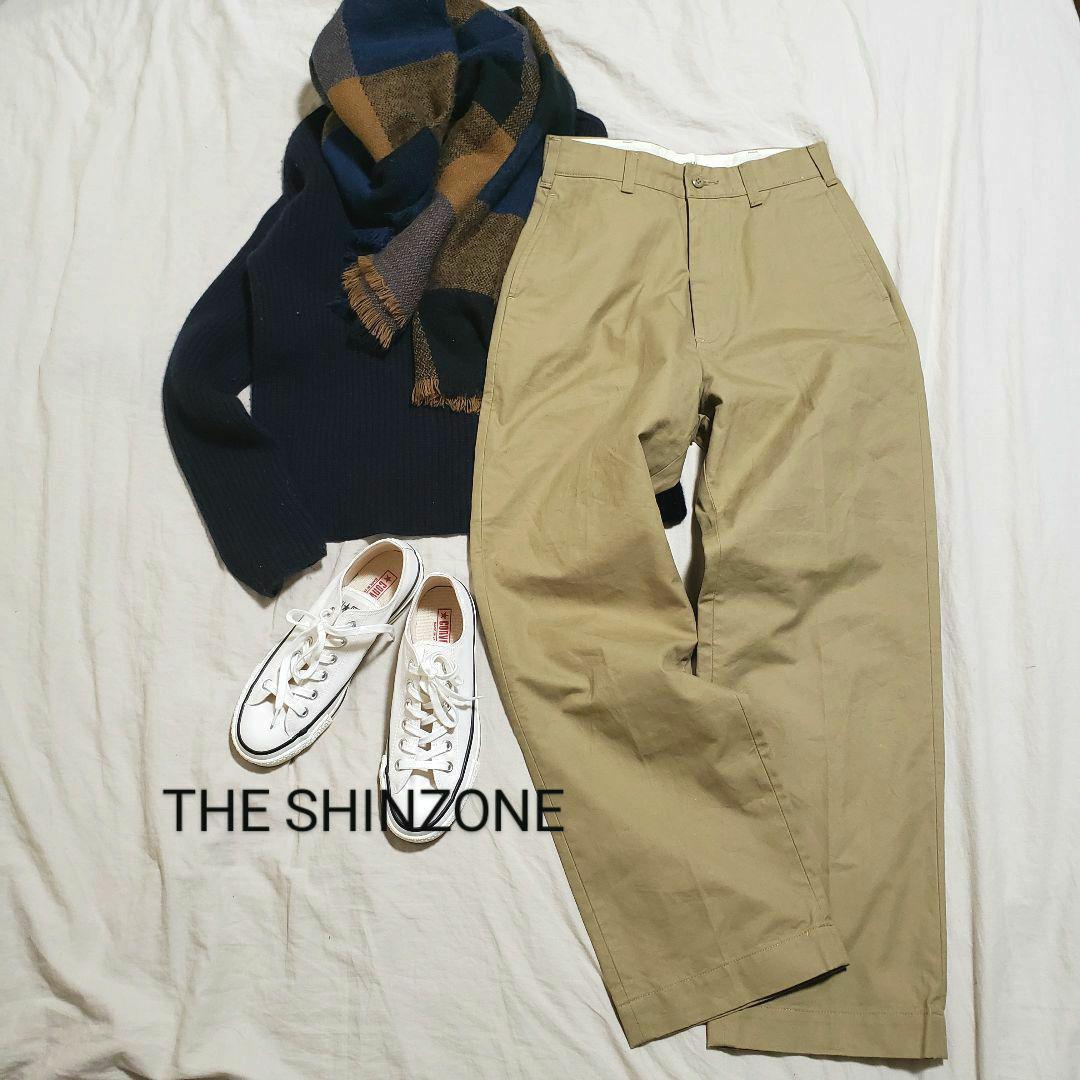 THE SHINZONE ザ シンゾーン ハイウエストチノパン ベージュ S