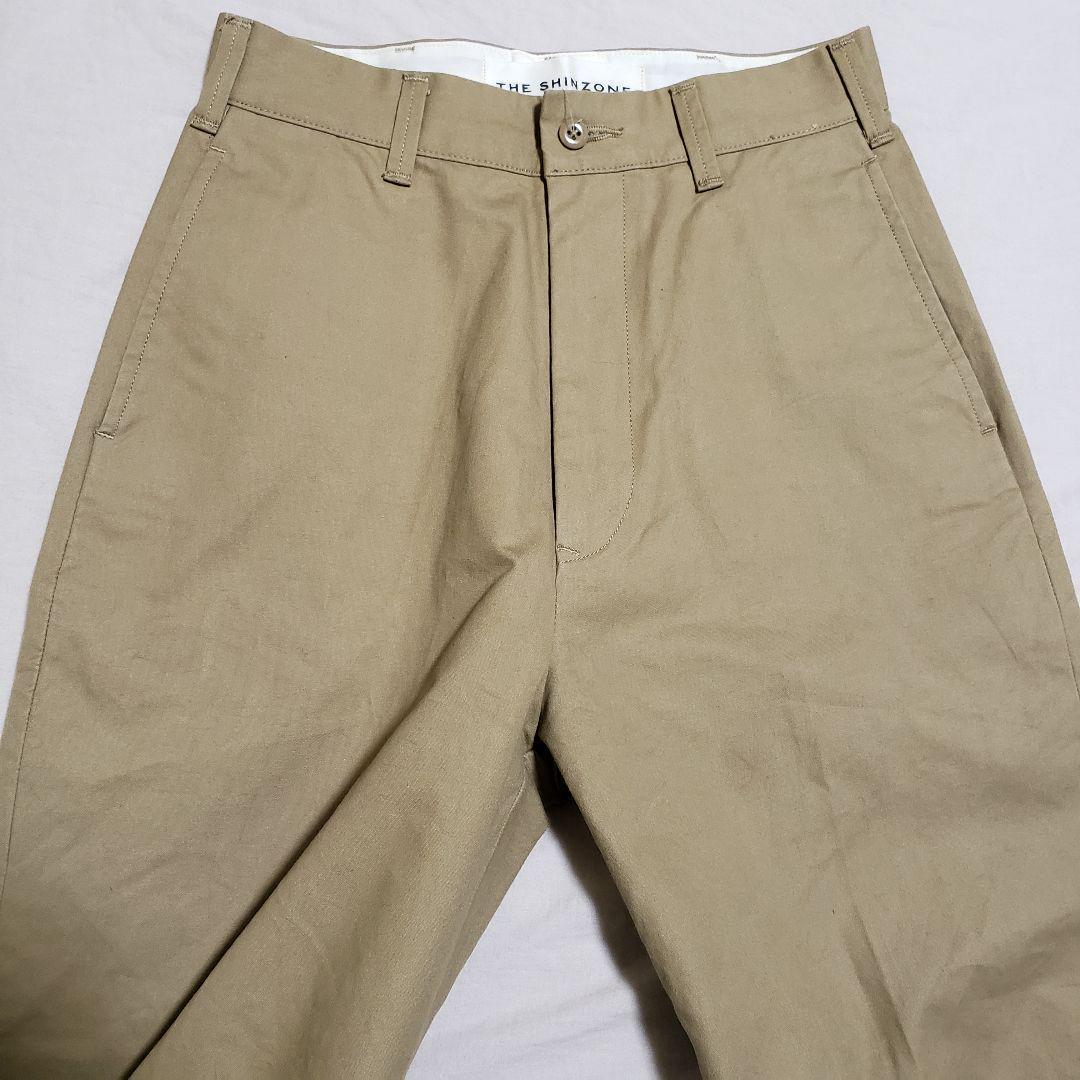 THE SHINZONE ザ シンゾーン ハイウエストチノパン ベージュ S
