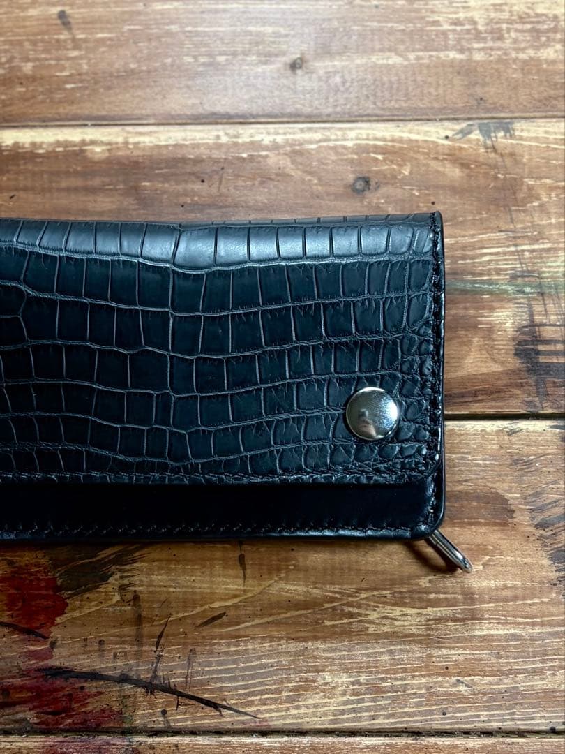 【*mickeymouse*】トラッカーウォレット TW-03 クロコ