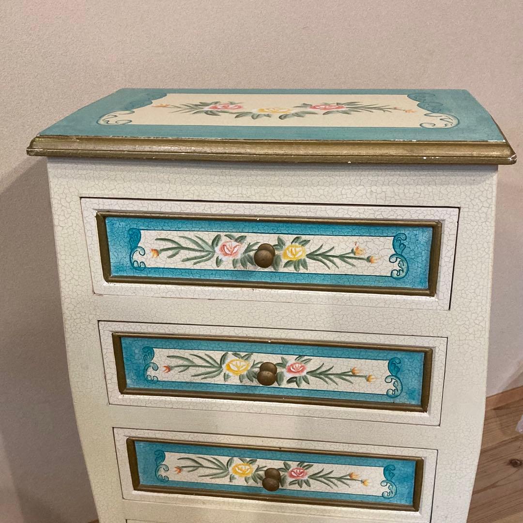 ロココ調 キャビネット 猫足 家具 収納 タンス インテリア アンティーク