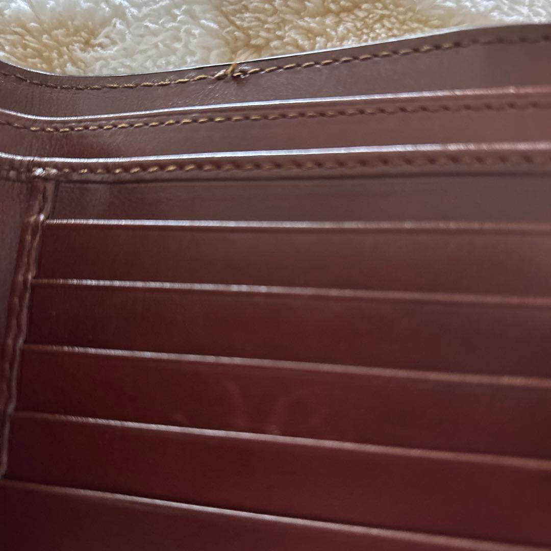 GUCCI 二つ折り財布 GGパターン ブラウン