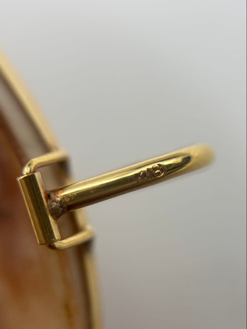 シェルカメオ チロソルヴィーノ ブローチ ペンダントトップ K18刻印 超特大