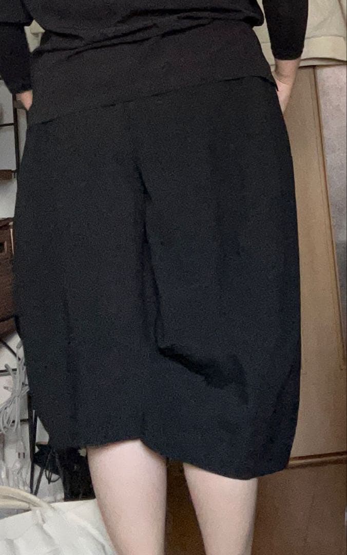 コムデギャルソン 2015AW 立体 ドローストリング ワイドパンツ