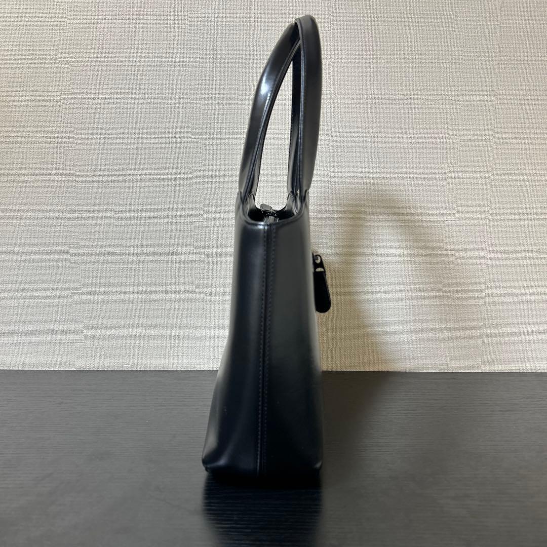 極美品♡kitamura フォーマルハンドバッグ　レザー　ブラック　お受験　式典