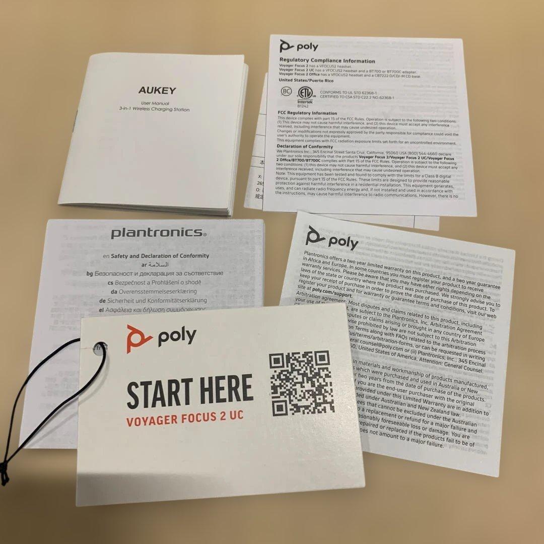 ヘッドホン Poly VOYAGER FORCUS 2