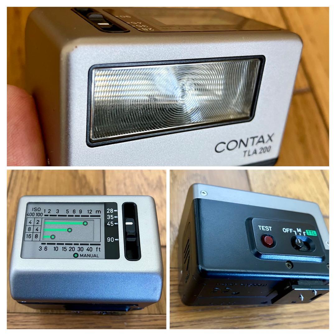 CONTAX G1+レンズ3本（28,45,90mm）+フラッシュTLA200等