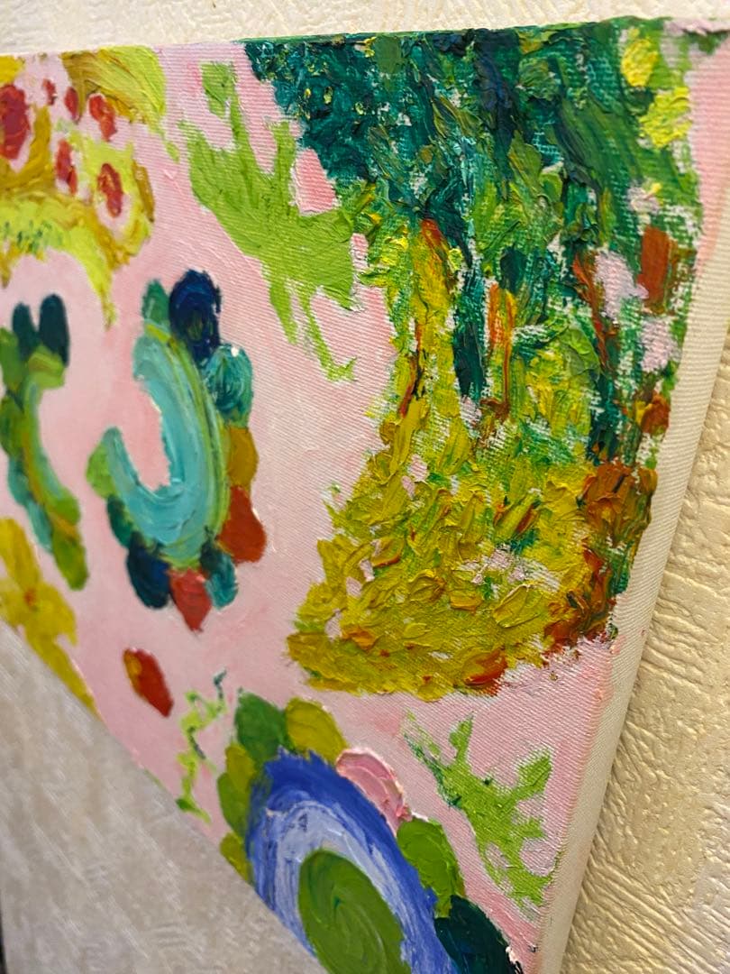 油彩画　【南国ゴーヤ】一点もの　F3