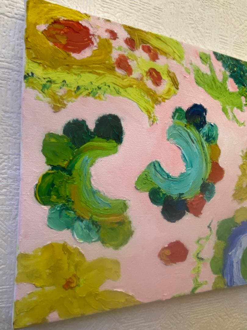 油彩画　【南国ゴーヤ】一点もの　F3