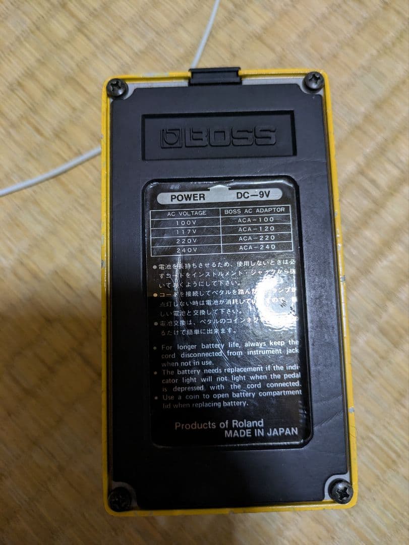 boss od-1 1979 銀ネジ