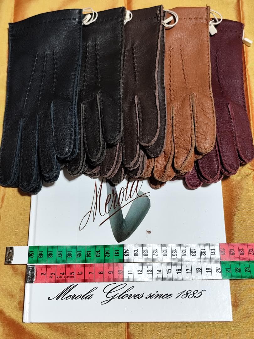 今季 メローラ ディア黒 ライニングなし 革手袋 グローブ MEROLA