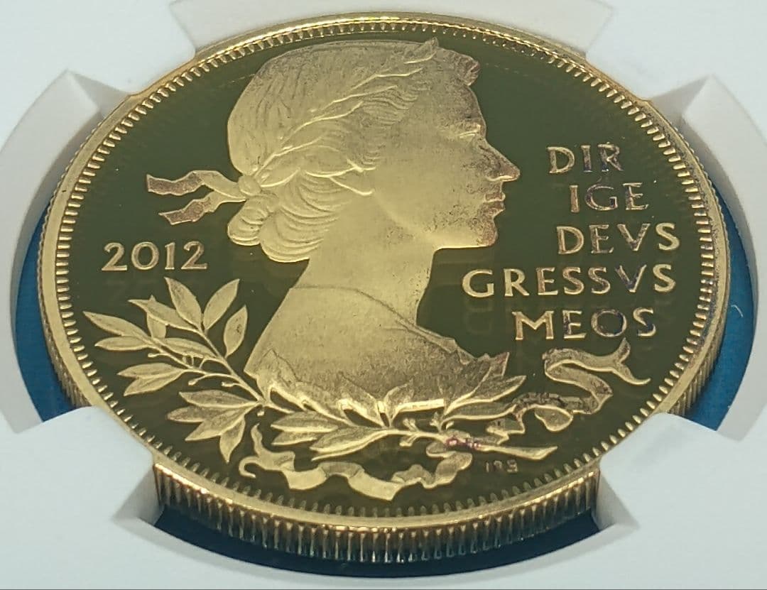 2012 イギリス ダイヤモンドジュビリー £5 銀貨 NGC PF69UC