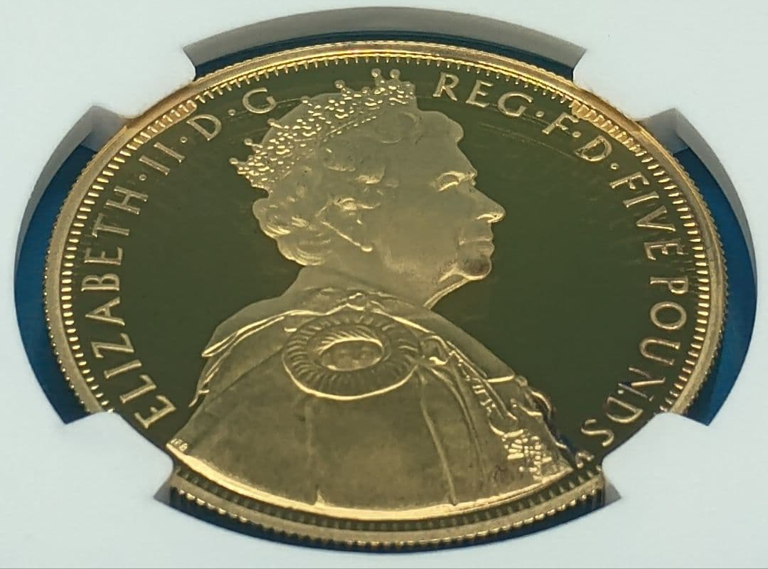 2012 イギリス ダイヤモンドジュビリー £5 銀貨 NGC PF69UC