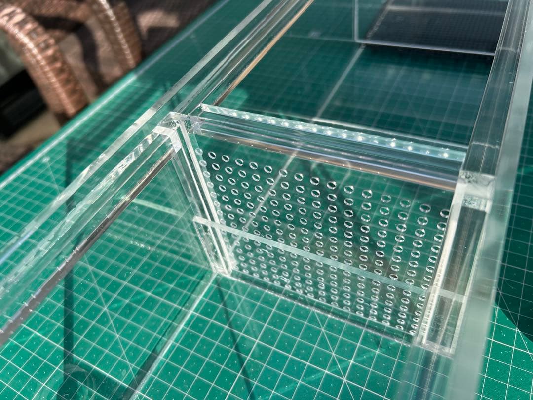 60cm水槽用　アクリル製上部濾過槽アクアポニックス仕様