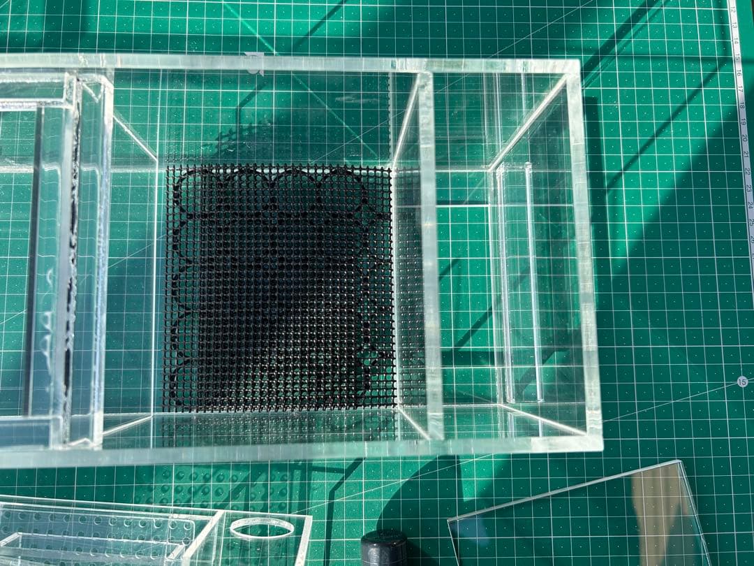 60cm水槽用　アクリル製上部濾過槽アクアポニックス仕様