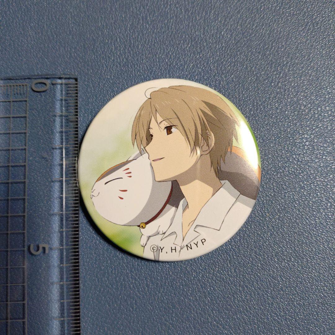 パッケージイラスト コレクション缶バッジ　夏目貴志　ニャンコ先生　夏目友人帳