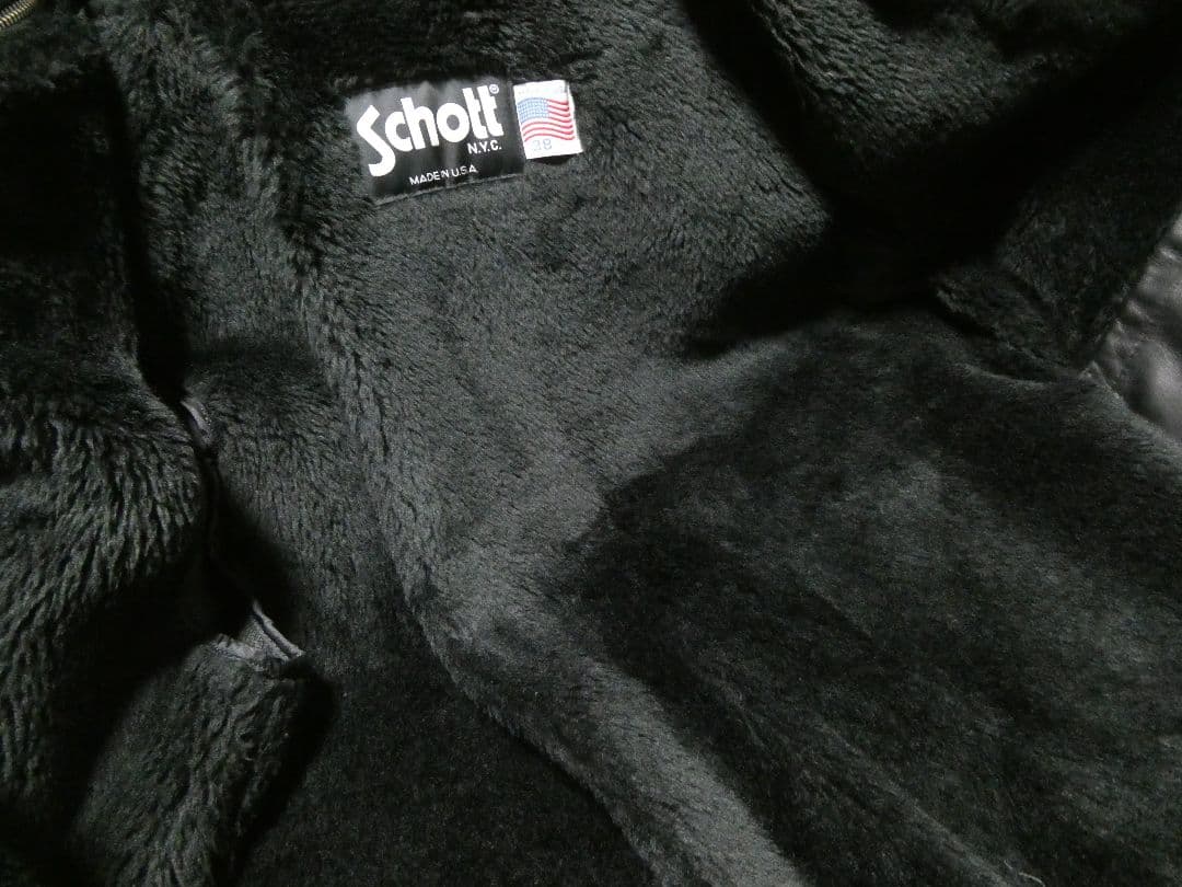 現行モデル！ボアライナー付き完品！ショット641立ち襟シングルライダース38