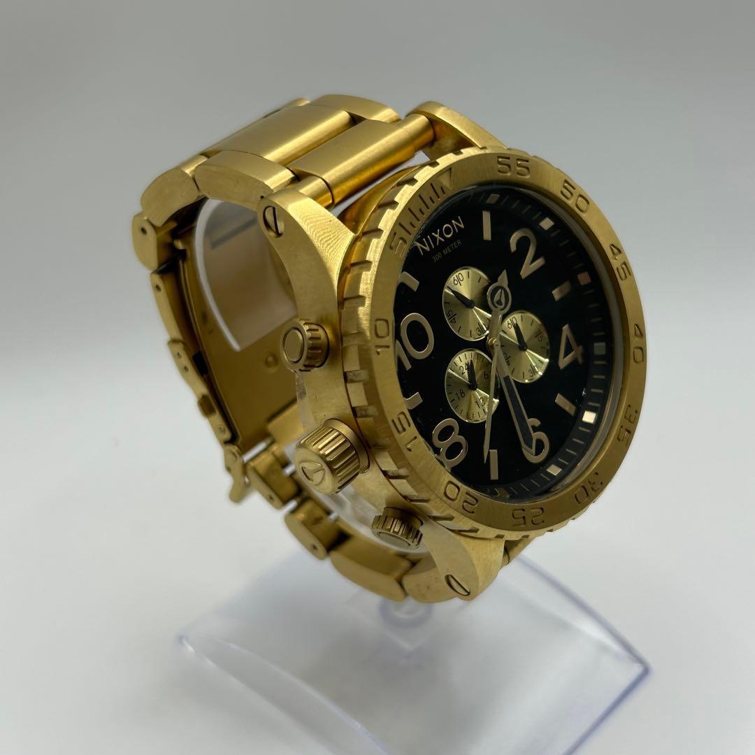 【美品】NIXON THE 51-30 CHRONO 黒金 腕時計 動作良好
