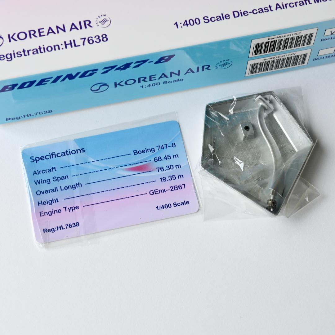 大韓航空 B747-8i 新塗装 HL7638 HX Models 1/400