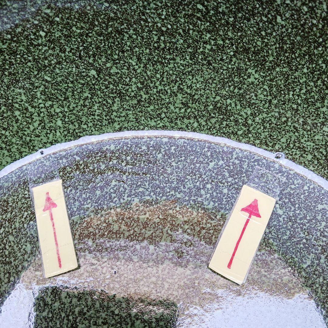 新品　特大50　陶器睡蓮鉢　メダカ鉢　難有　エメラルドグリーン　緑黒　高級LBK