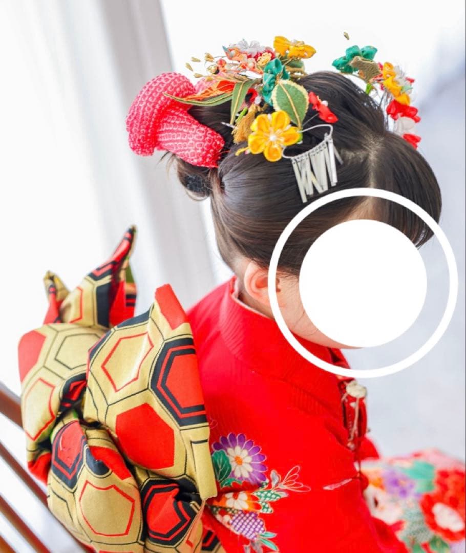 七五三 はこせこセット 髪飾り　女児　7歳 まとめ売り