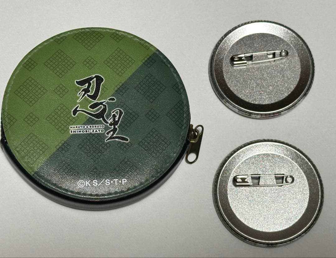 NARUTO ニジゲンノモリ　忍里　缶バッジ　はたけサクモ カカシ セット