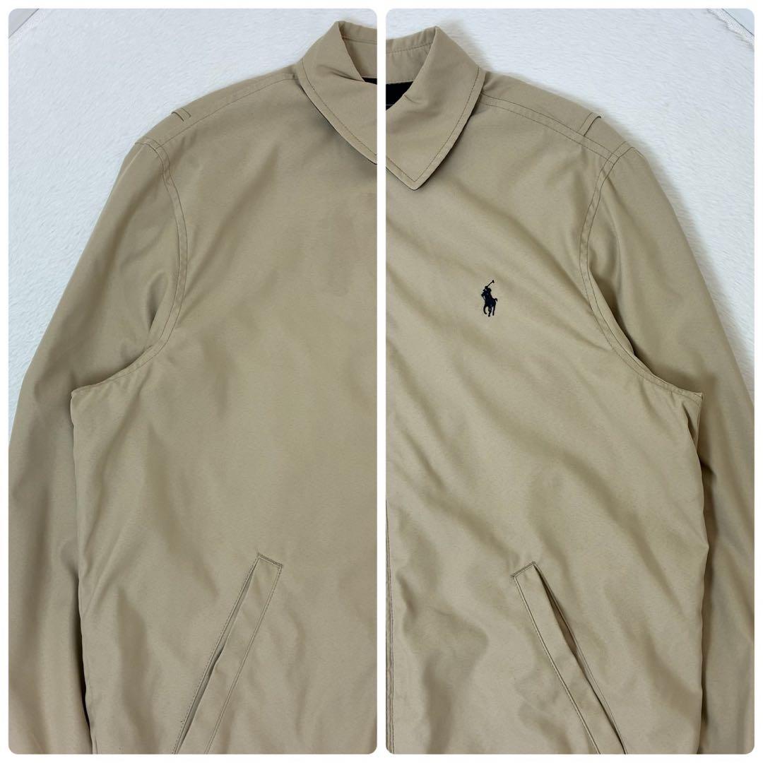 ポロラルフローレン　スウィングトップ　ベージュ　ポニー刺繍　総裏地　Sサイズ