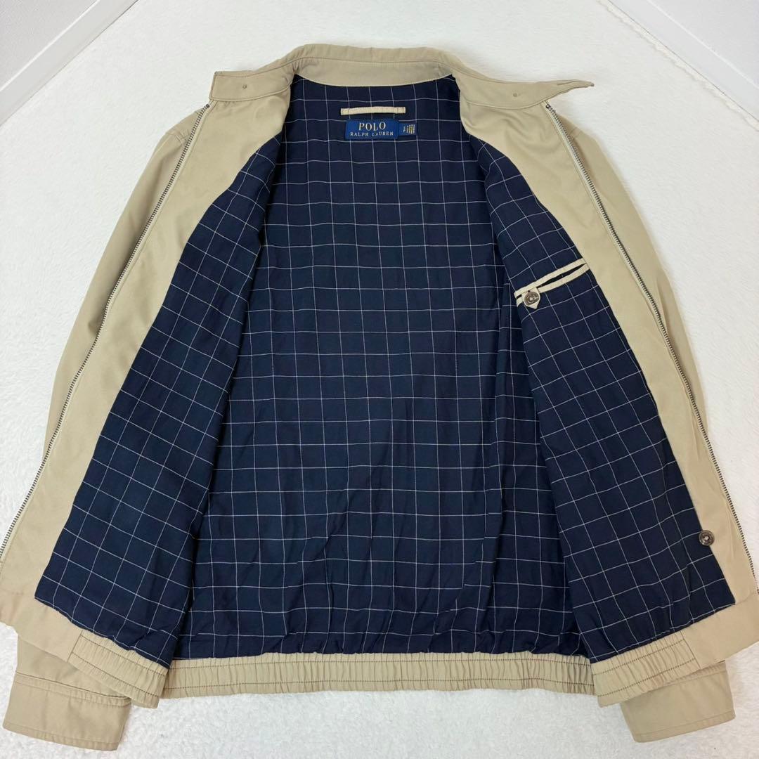 ポロラルフローレン　スウィングトップ　ベージュ　ポニー刺繍　総裏地　Sサイズ