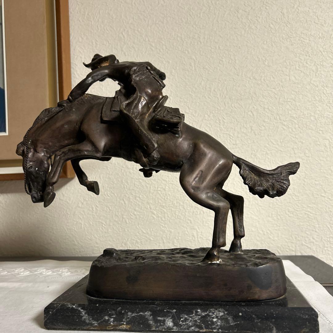 BRONCO BUSTER アンティークブロンズ像