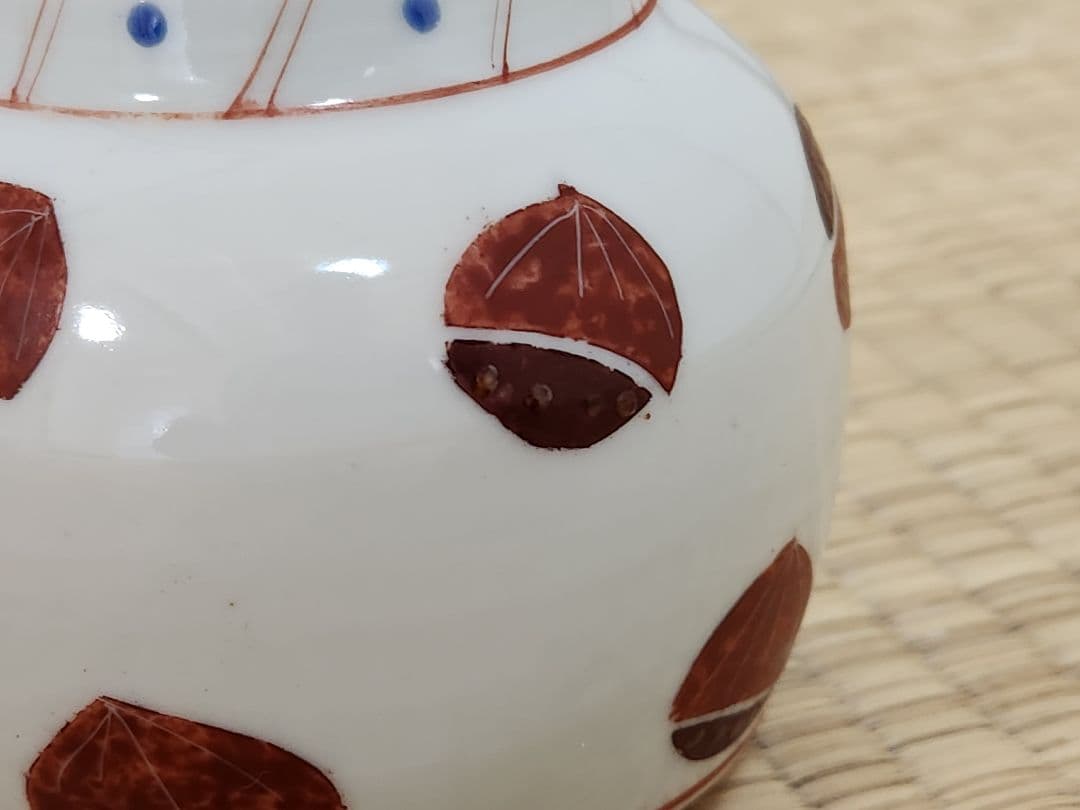 前田正博　栗　蓋付き小物入れ　茶入れ　蓋物