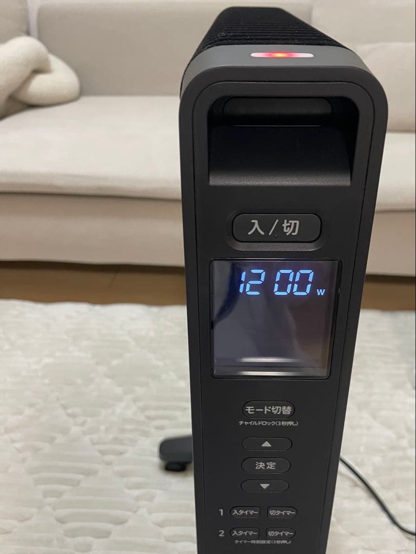 siroca 2022年製　遠赤軽量ヒーター SN-M371 （K）ブラック