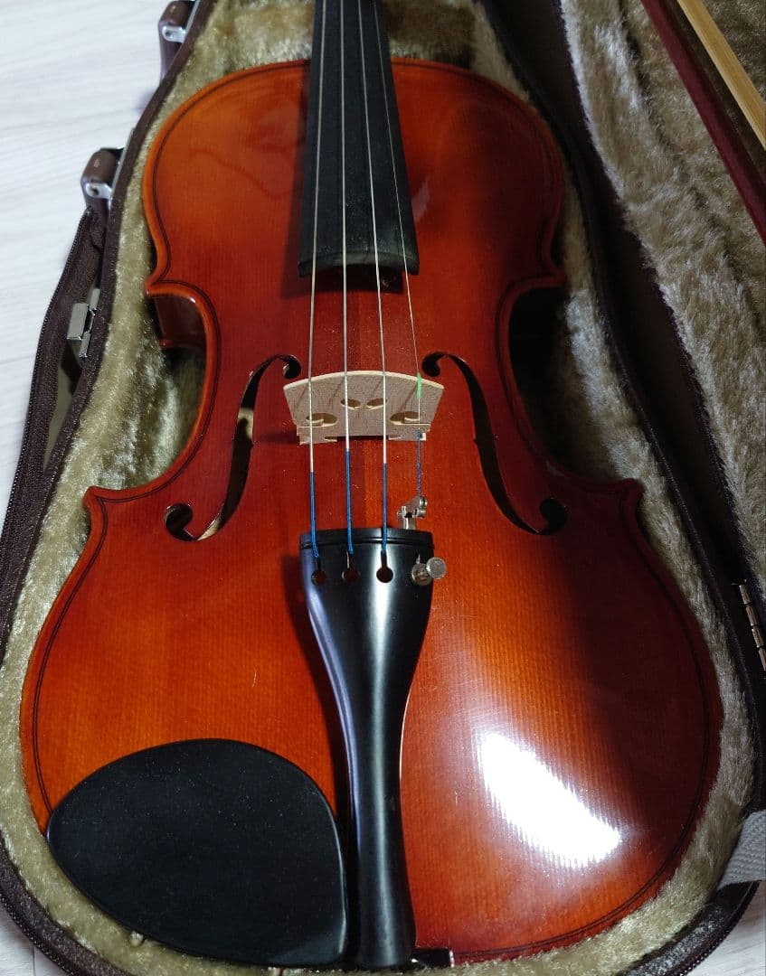 高級 バイオリン 鈴木 No.200 4/4 証明ラベル有、弓ケース付 定価6万