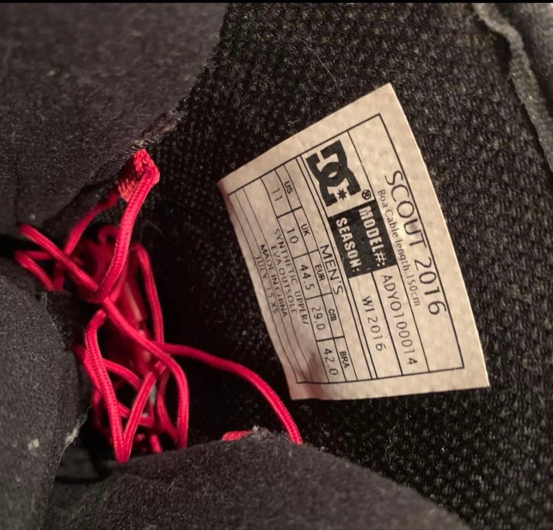 DC SCOUT 2016 スノーボードブーツ　29cm